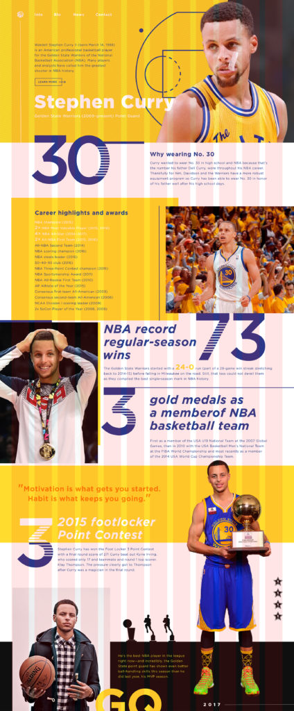 Stephen Curry - Eric Yu Design Portfolio